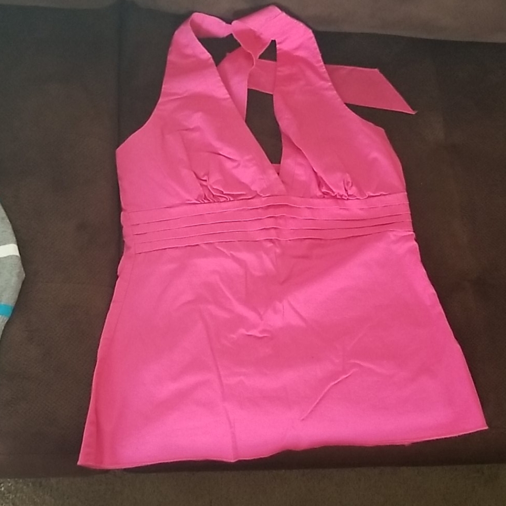 Pink halter top